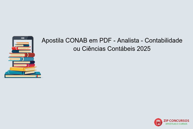 Apostila CONAB em PDF - Analista - Contabilidade ou Ciências Contábeis 2025