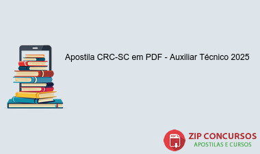 Apostila CRC-SC em PDF - Auxiliar Técnico 2025