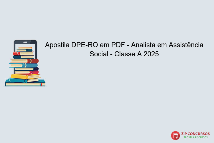 Apostila DPE-RO em PDF - Analista em Assistência Social - Classe A 2025
