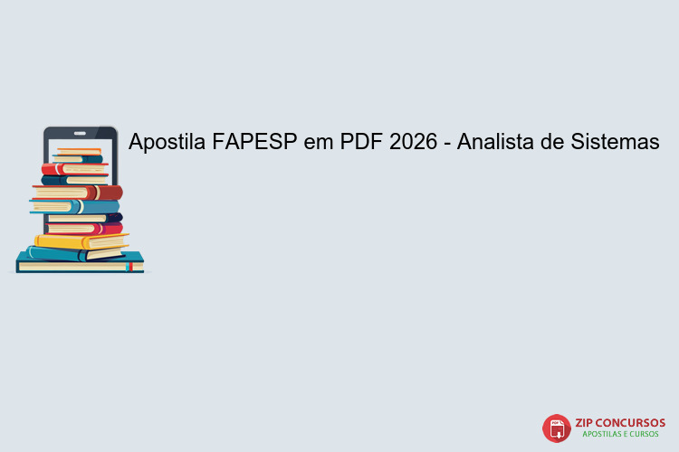 Apostila FAPESP em PDF 2026 - Analista de Sistemas