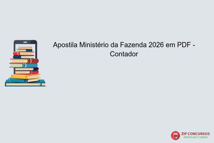 Apostila Ministério da Fazenda 2026 em PDF - Contador