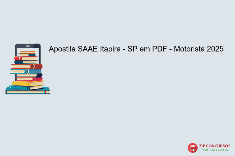 Apostila SAAE Itapira - SP em PDF - Motorista 2025