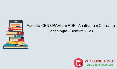 Apostila CENSIPAM em PDF - Analista em Ciência e Tecnologia - Comum 2023