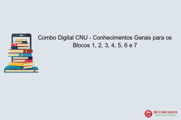 Combo Digital CNU - Conhecimentos Gerais para os Blocos 1, 2, 3, 4, 5, 6 e 7
