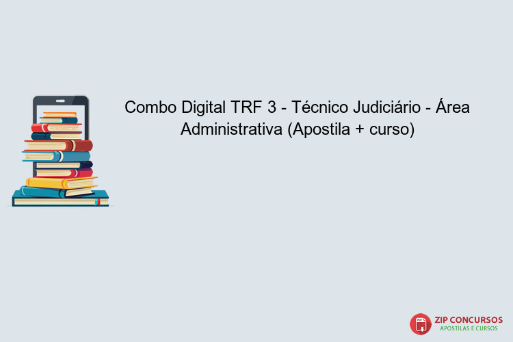 Combo Digital TRF 3 - Técnico Judiciário - Área Administrativa (Apostila + curso)