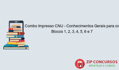 Combo Impresso CNU - Conhecimentos Gerais para os Blocos 1, 2, 3, 4, 5, 6 e 7