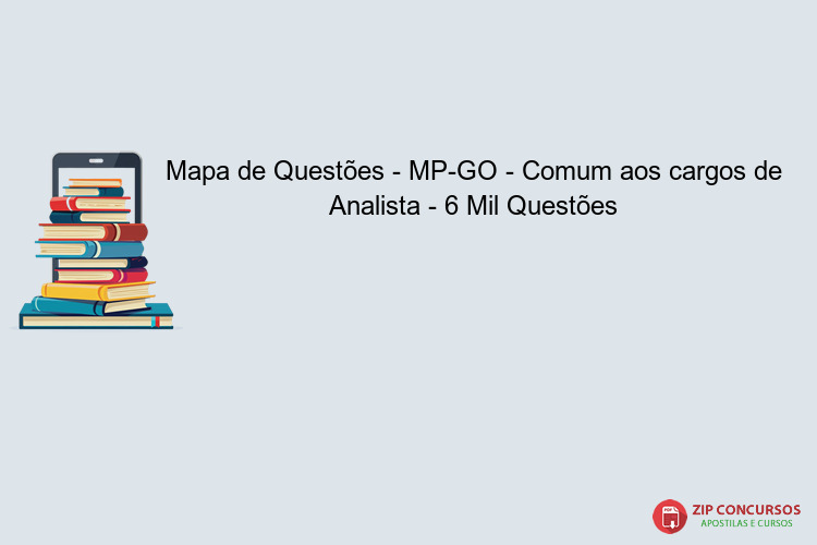Mapa de Questões - MP-GO - Comum aos cargos de Analista - 6 Mil Questões